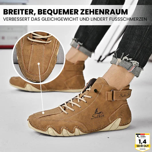 Alpaka - orthopädische, wasserdichte & rutschfeste Leder-Barfußschuhe für Schwangerschaft & Nachgeburt