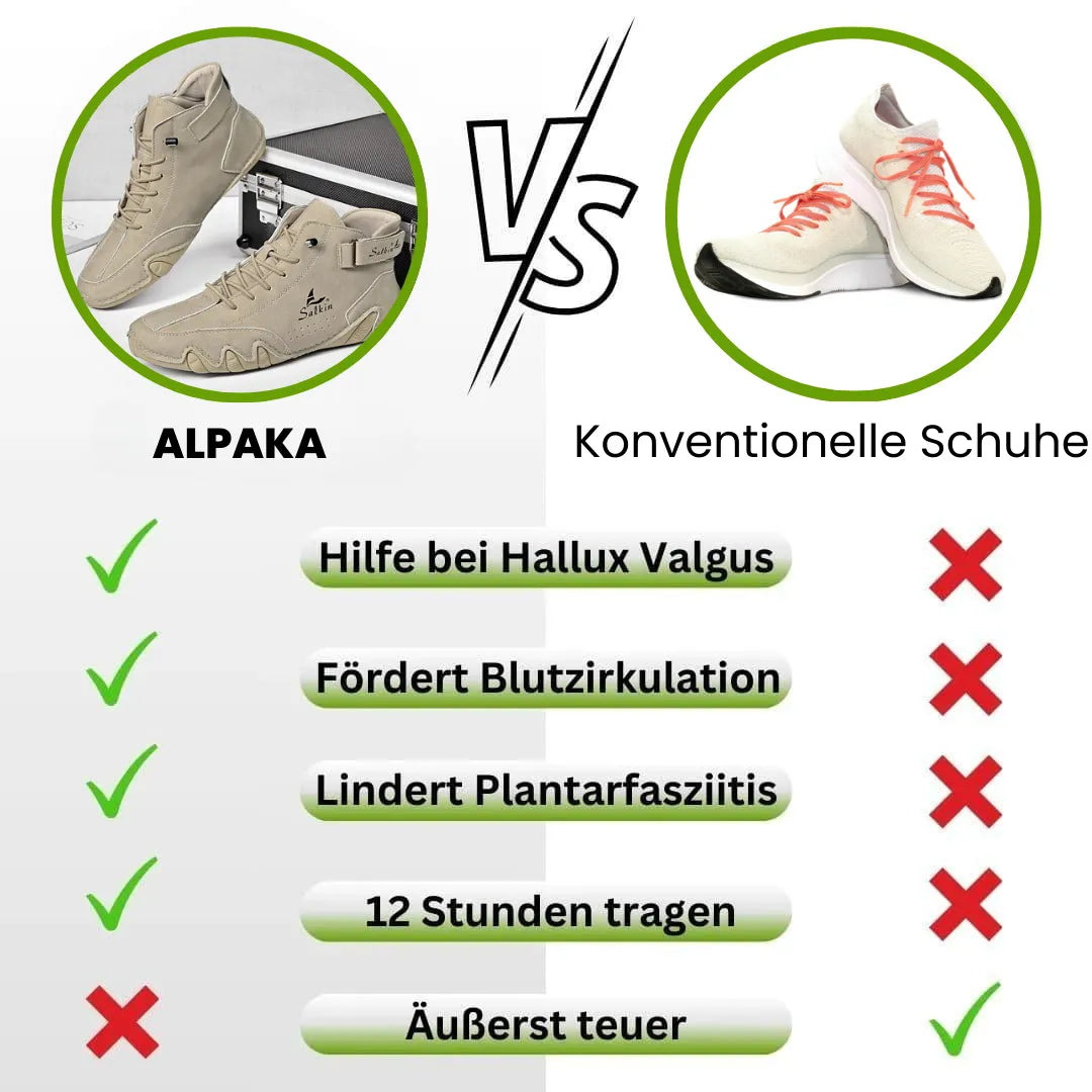 Alpaka - orthopädische, wasserdichte & rutschfeste Leder-Barfußschuhe für Schwangerschaft & Nachgeburt