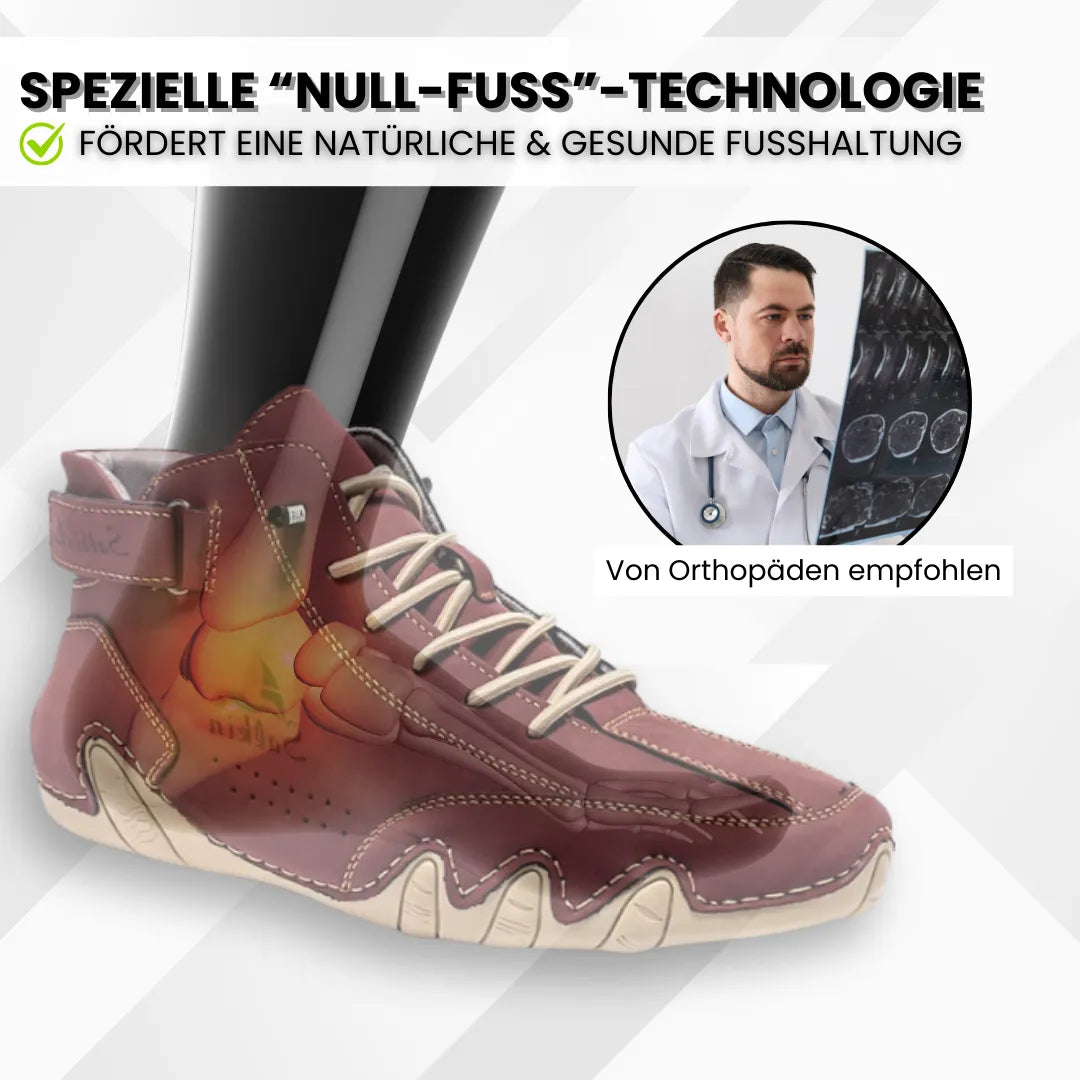 Alpaka - orthopädische, wasserdichte & rutschfeste Leder-Barfußschuhe für Schwangerschaft & Nachgeburt